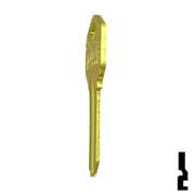 Uncut Aluminum Key Blank | Kwikset KW1 | Yellow Residential-Commercial Key JMA USA