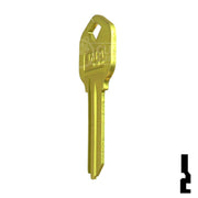 Uncut Aluminum Key Blank | Kwikset KW1 | Yellow Residential-Commercial Key JMA USA