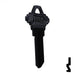 Uncut Aluminum Key Blank | Schlage SC1 | Black Residential-Commercial Key JMA USA