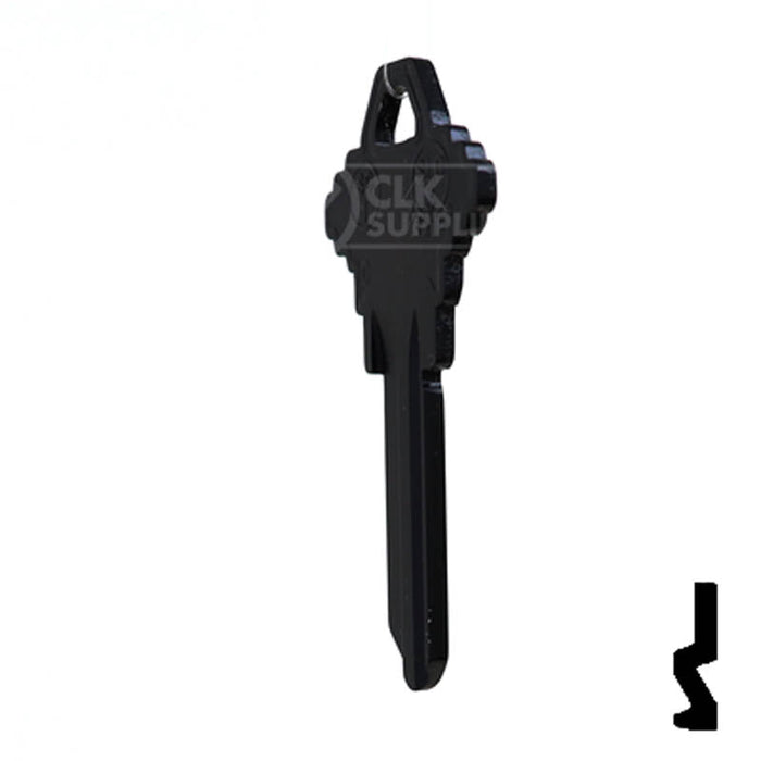 Uncut Aluminum Key Blank | Schlage SC1 | Black Residential-Commercial Key JMA USA