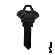 Uncut Aluminum Key Blank | Schlage SC1 | Black Residential-Commercial Key JMA USA