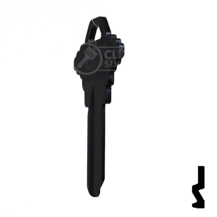 Uncut Aluminum Key Blank | Schlage SC1 | Black Residential-Commercial Key JMA USA