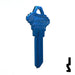 Uncut Aluminum Key Blank | Schlage SC1 | Blue Residential-Commercial Key JMA USA