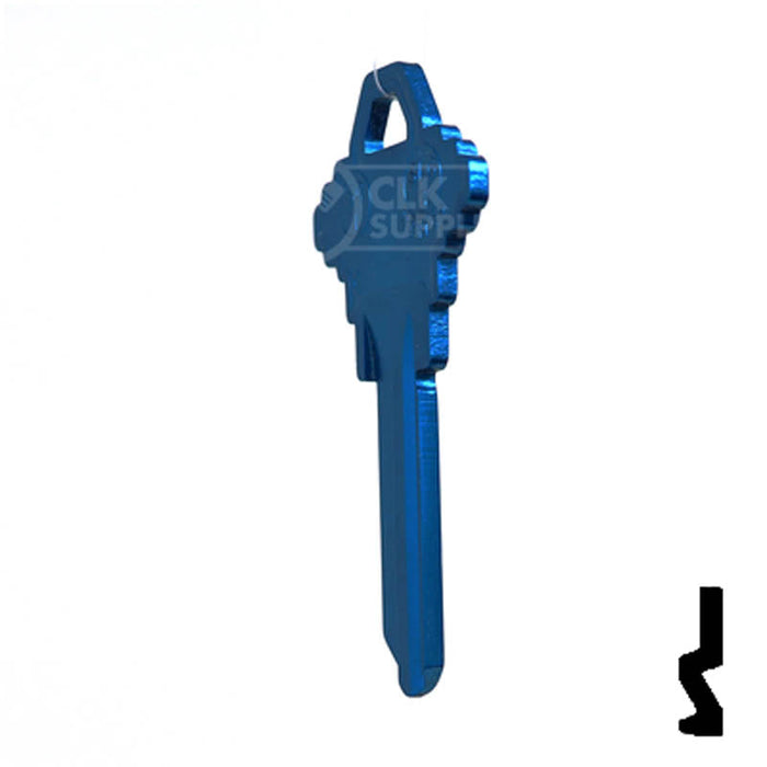 Uncut Aluminum Key Blank | Schlage SC1 | Blue Residential-Commercial Key JMA USA