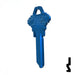 Uncut Aluminum Key Blank | Schlage SC1 | Blue Residential-Commercial Key JMA USA