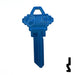 Uncut Aluminum Key Blank | Schlage SC1 | Blue Residential-Commercial Key JMA USA