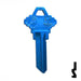 Uncut Aluminum Key Blank | Schlage SC1 | Blue Residential-Commercial Key JMA USA