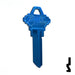 Uncut Aluminum Key Blank | Schlage SC1 | Blue Residential-Commercial Key JMA USA