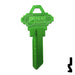 Uncut Aluminum Key Blank | Schlage SC1 | Green Residential-Commercial Key JMA USA