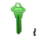 Uncut Aluminum Key Blank | Schlage SC1 | Green Residential-Commercial Key JMA USA