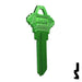 Uncut Aluminum Key Blank | Schlage SC1 | Green Residential-Commercial Key JMA USA