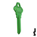 Uncut Aluminum Key Blank | Schlage SC1 | Green Residential-Commercial Key JMA USA