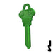 Uncut Aluminum Key Blank | Schlage SC1 | Green Residential-Commercial Key JMA USA