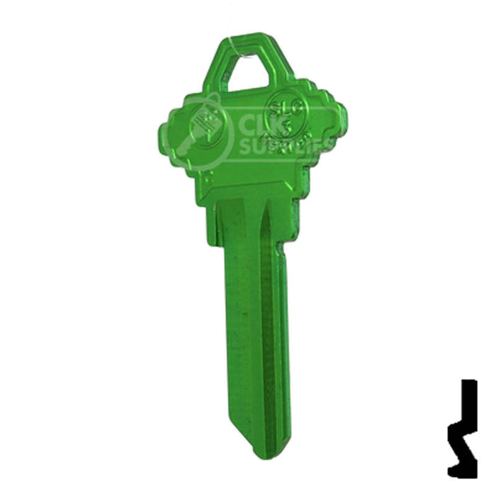 Uncut Aluminum Key Blank | Schlage SC1 | Green Residential-Commercial Key JMA USA