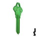 Uncut Aluminum Key Blank | Schlage SC1 | Green Residential-Commercial Key JMA USA