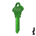 Uncut Aluminum Key Blank | Schlage SC1 | Green Residential-Commercial Key JMA USA