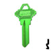 Uncut Aluminum Key Blank | Schlage SC1 | Green Residential-Commercial Key JMA USA