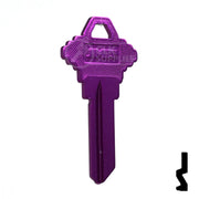 Uncut Aluminum Key Blank | Schlage SC1 | Lilac Residential-Commercial Key JMA USA