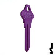 Uncut Aluminum Key Blank | Schlage SC1 | Lilac Residential-Commercial Key JMA USA