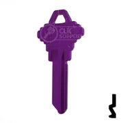 Uncut Aluminum Key Blank | Schlage SC1 | Lilac Residential-Commercial Key JMA USA