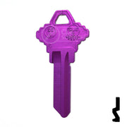 Uncut Aluminum Key Blank | Schlage SC1 | Lilac Residential-Commercial Key JMA USA