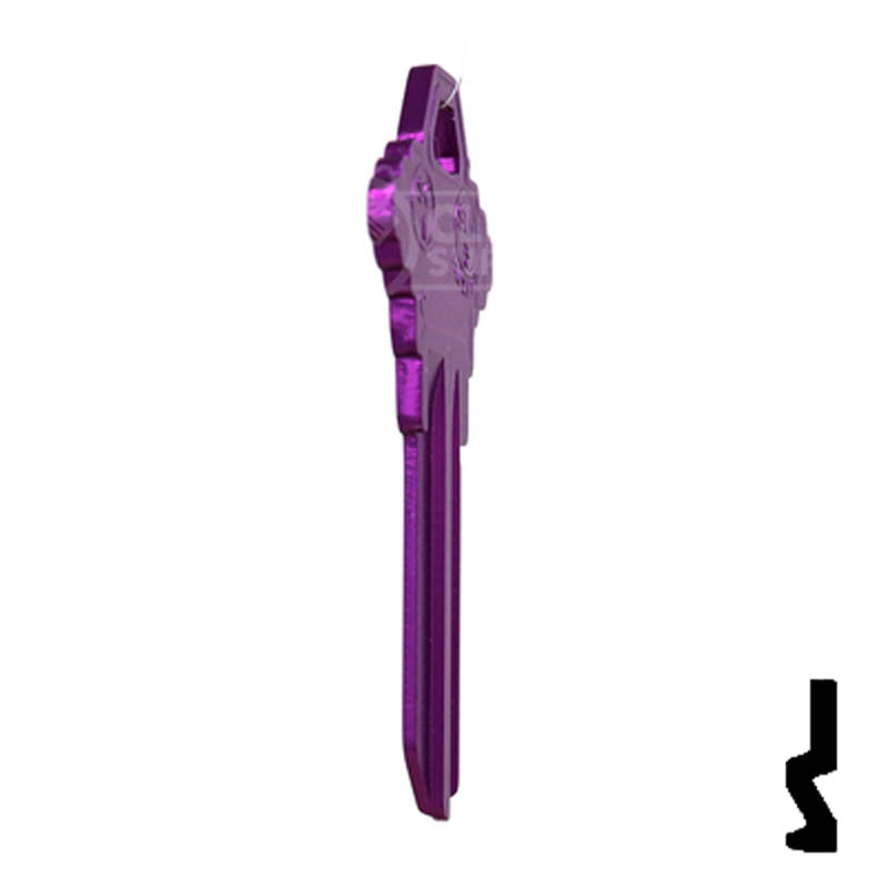 Uncut Aluminum Key Blank | Schlage SC1 | Lilac Residential-Commercial Key JMA USA