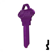 Uncut Aluminum Key Blank | Schlage SC1 | Lilac Residential-Commercial Key JMA USA