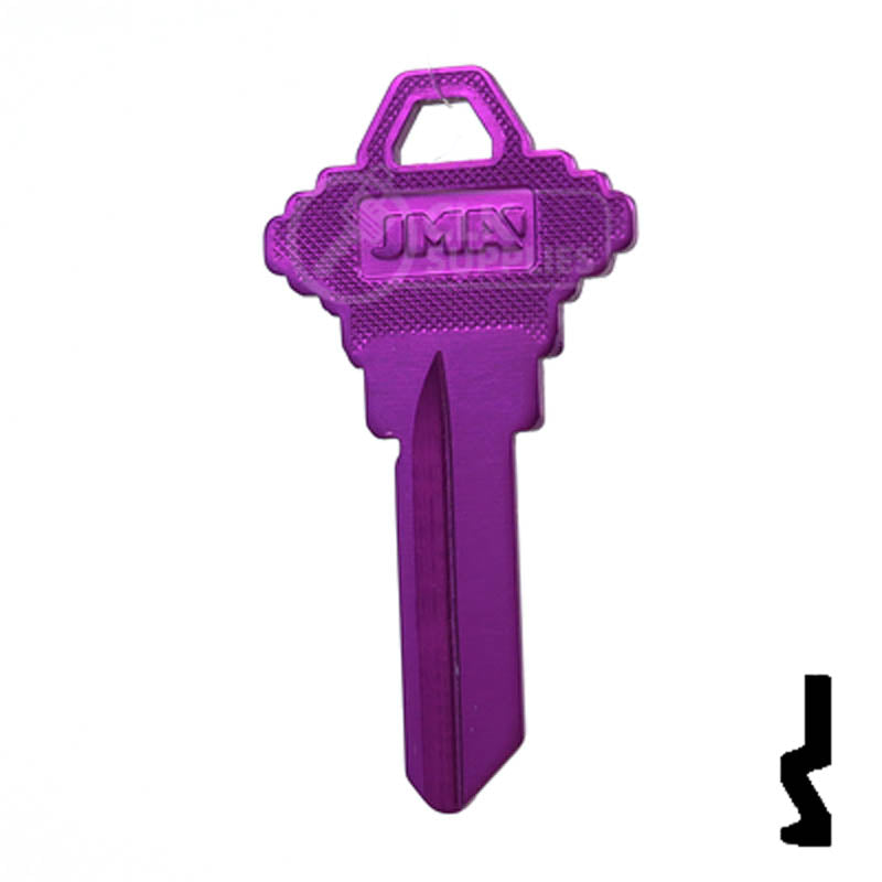 Uncut Aluminum Key Blank | Schlage SC1 | Lilac Residential-Commercial Key JMA USA