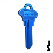 Uncut Aluminum Key Blank | Schlage SC1 | Navy Blue Residential-Commercial Key JMA USA