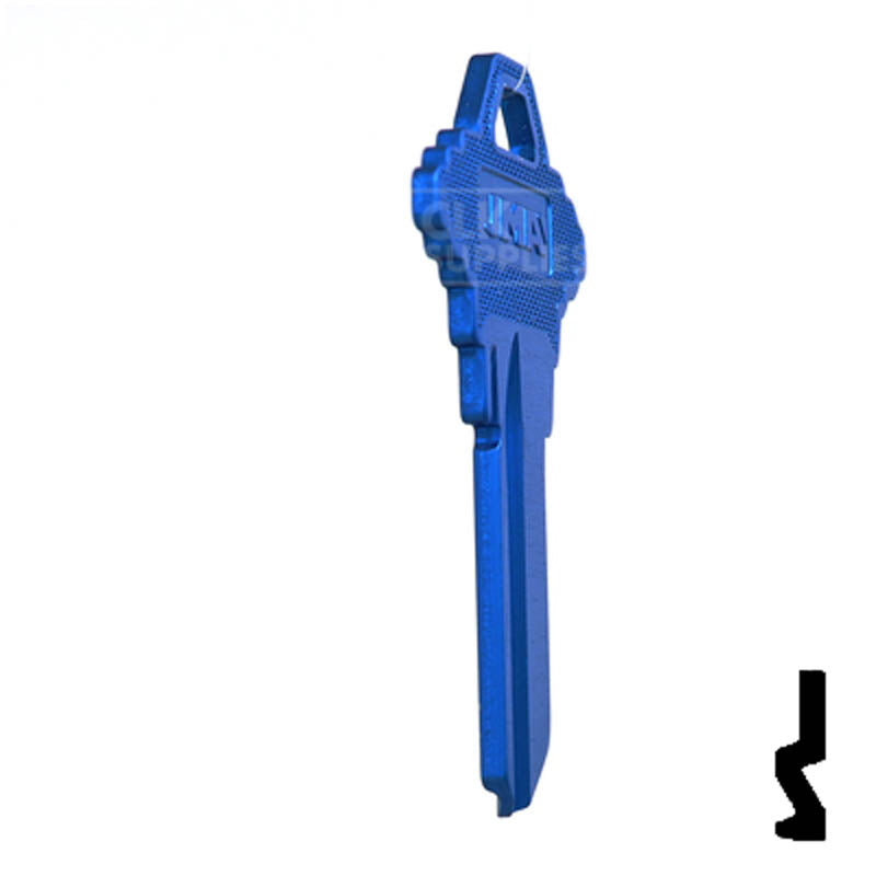 Uncut Aluminum Key Blank | Schlage SC1 | Navy Blue Residential-Commercial Key JMA USA