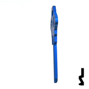 Uncut Aluminum Key Blank | Schlage SC1 | Navy Blue Residential-Commercial Key JMA USA