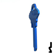 Uncut Aluminum Key Blank | Schlage SC1 | Navy Blue Residential-Commercial Key JMA USA