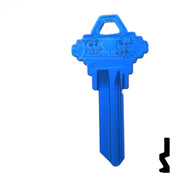 Uncut Aluminum Key Blank | Schlage SC1 | Navy Blue Residential-Commercial Key JMA USA
