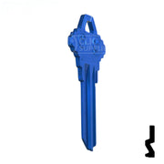Uncut Aluminum Key Blank | Schlage SC1 | Navy Blue Residential-Commercial Key JMA USA
