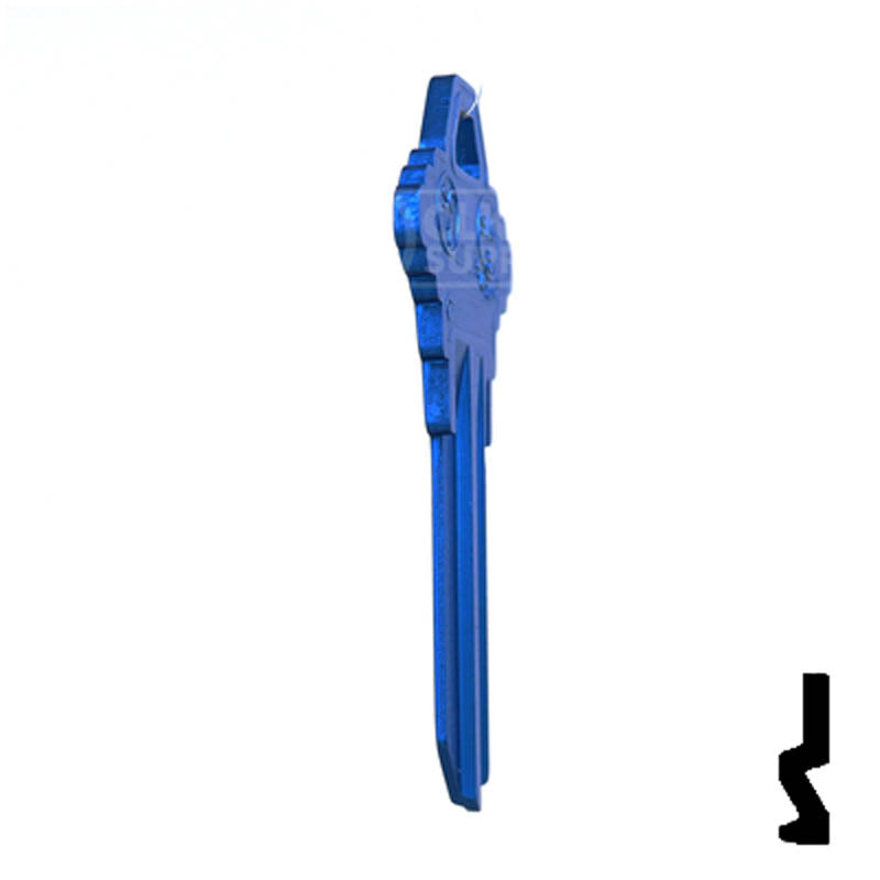 Uncut Aluminum Key Blank | Schlage SC1 | Navy Blue Residential-Commercial Key JMA USA