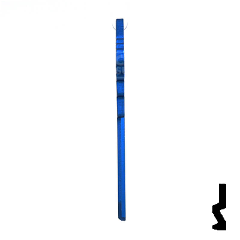 Uncut Aluminum Key Blank | Schlage SC1 | Navy Blue Residential-Commercial Key JMA USA