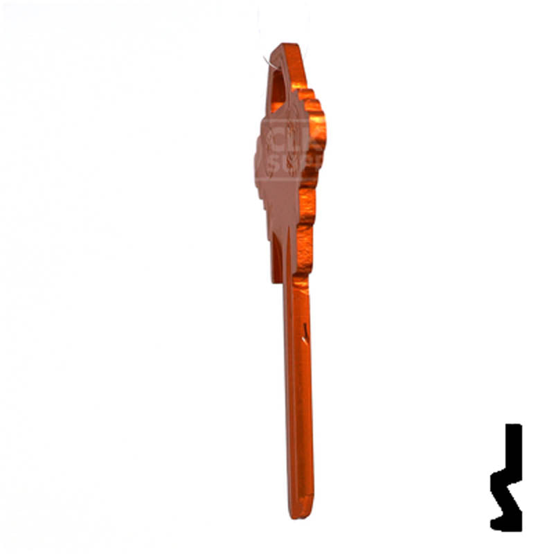 Uncut Aluminum Key Blank | Schlage SC1 | Orange Residential-Commercial Key JMA USA