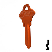 Uncut Aluminum Key Blank | Schlage SC1 | Orange Residential-Commercial Key JMA USA