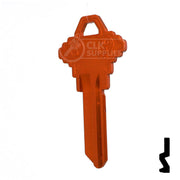 Uncut Aluminum Key Blank | Schlage SC1 | Orange Residential-Commercial Key JMA USA