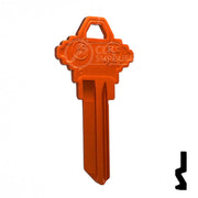 Uncut Aluminum Key Blank | Schlage SC1 | Orange Residential-Commercial Key JMA USA
