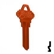 Uncut Aluminum Key Blank | Schlage SC1 | Orange Residential-Commercial Key JMA USA
