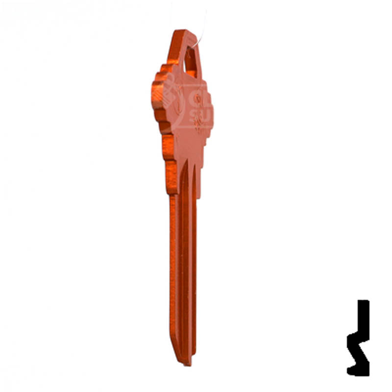 Uncut Aluminum Key Blank | Schlage SC1 | Orange Residential-Commercial Key JMA USA