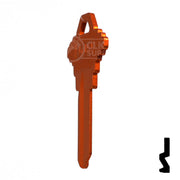 Uncut Aluminum Key Blank | Schlage SC1 | Orange Residential-Commercial Key JMA USA