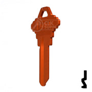 Uncut Aluminum Key Blank | Schlage SC1 | Orange Residential-Commercial Key JMA USA