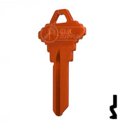 Uncut Aluminum Key Blank | Schlage SC1 | Orange Residential-Commercial Key JMA USA