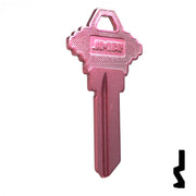Uncut Aluminum Key Blank | Schlage SC1 | Pink Residential-Commercial Key JMA USA