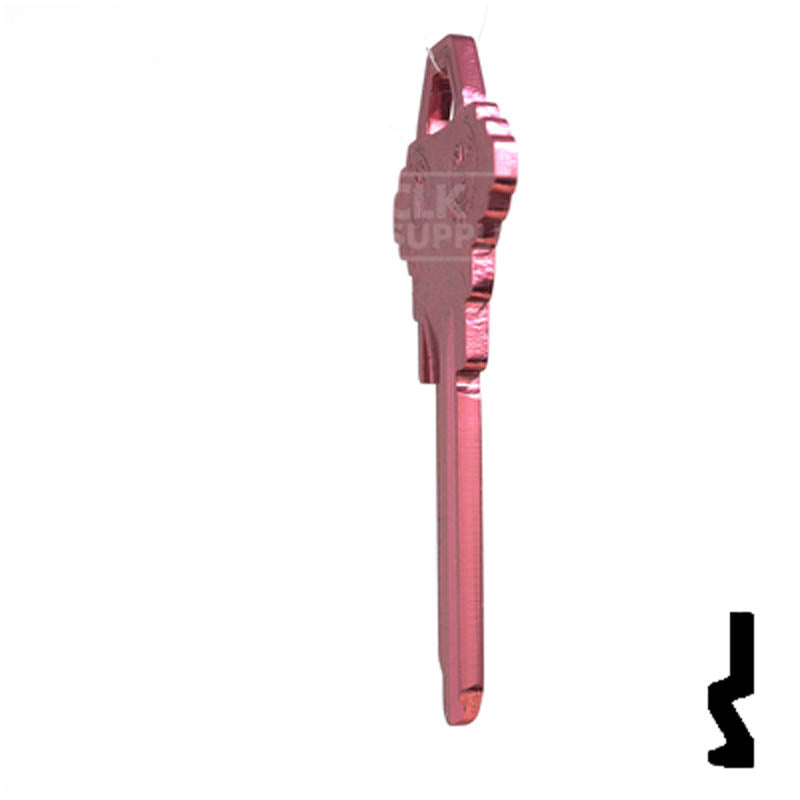 Uncut Aluminum Key Blank | Schlage SC1 | Pink Residential-Commercial Key JMA USA