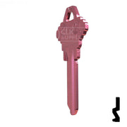 Uncut Aluminum Key Blank | Schlage SC1 | Pink Residential-Commercial Key JMA USA