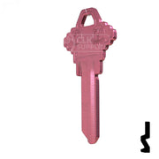 Uncut Aluminum Key Blank | Schlage SC1 | Pink Residential-Commercial Key JMA USA