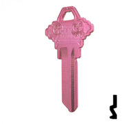 Uncut Aluminum Key Blank | Schlage SC1 | Pink Residential-Commercial Key JMA USA